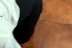 the nerdy student banged his mature latina teacher vero in the public classroom. she has big natural tits and a nice ass.