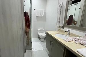 i can’t resist my stepsister’s friend’s huge tits in bathroom