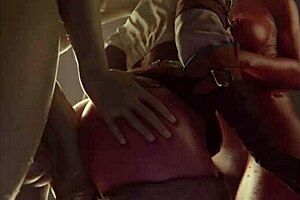 Jerk off challenge with 3D futa girls on phone using metronome for detailed masturbation