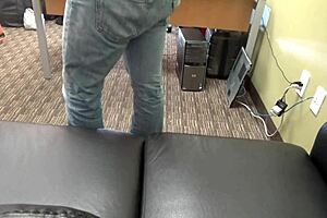 Behind Scenes Office Backroom Cum