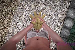 Helpful fox senko-san in maid cosplay