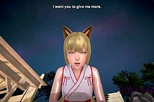 Helpful fox senko-san in maid cosplay