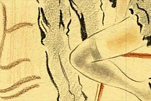 Vintage erotic drawings showcase retro charm in detailed cartoon style