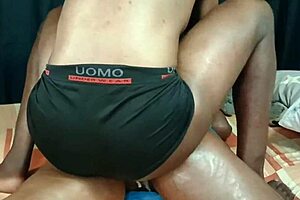 creamy ebony creaming doggy