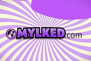 Semen Sprayed Wildly Over Harper on Desk