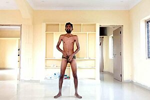 rajesh masturbates dick moaning and cums