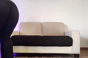 does she clean in those tight leggings?