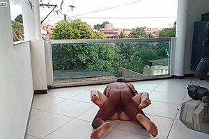 my personal trainer fucks me hard right there during the workout