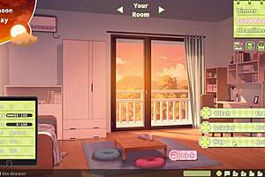 summer clover gets fired from the harem game for her huge boobs, then fucks the giant cock boss