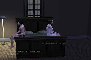 stepmom and son spend time alone in 3d hentai