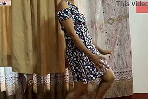 Dushaanii's college couple sneaking homework with a twist in bed