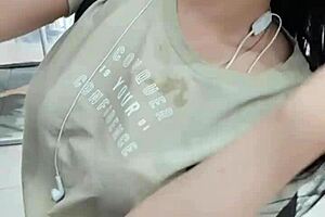 cute ginger student penny pax uses big dildo on wet pussy outdoors