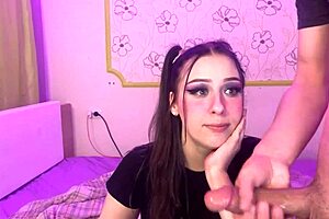 Cute step sis GOT THROATED HARD with choking