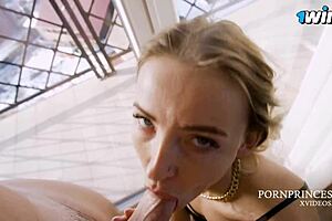 blowjob and rough sex with escort in the hotel room