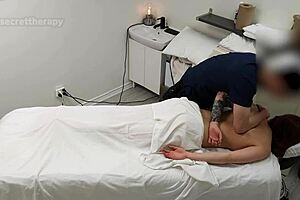 Alice, young waitress, didn't expect my special massage at the spa?