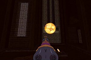 Slooter hentai ep 1 features futanari barbarian heroine banging monster girls