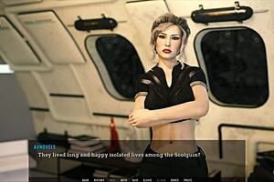 in the unending void, the curvy character explores the game