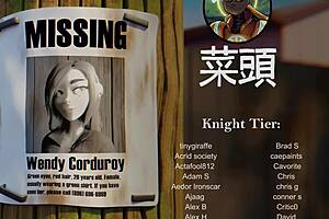 Wendy takes a dipper by the pool in this parody cumshot scene