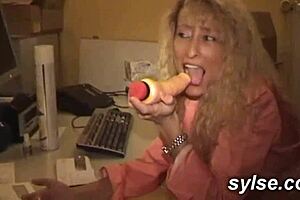 I watch this MILF in an outdoor gangbang, getting banged and cumshot