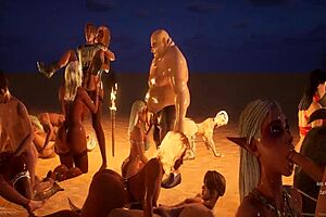 Wild 3D Anime Orgy Group