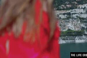 Blonde Enjoys Outdoor Relaxation