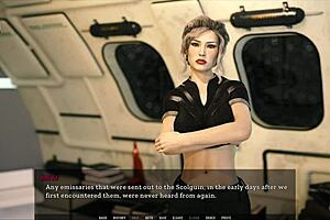 in the unending void, the curvy character explores the game