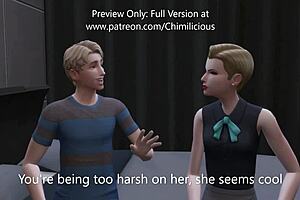 Wild Threesome With Girlfriend And Her Hot Stepmom In Bedroom