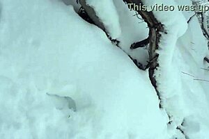 Hot Blonde Student Sucks Professor's Big Dick After Ski Lesson With Cum In Mouth