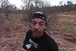 Skinny African Babe Outdoor Fucked