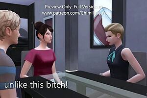 Wild Threesome With Girlfriend And Her Hot Stepmom In Bedroom