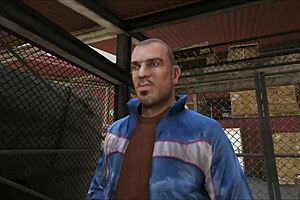 Cristina Interacts with Two Mechanics in Workshop Scenario