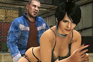 Cristina Interacts with Two Mechanics in Workshop Scenario