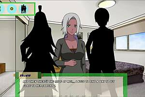 Jikage Rising Arc 2 Ep 16 Features Big Tits Kunoishi in Cartoon Game