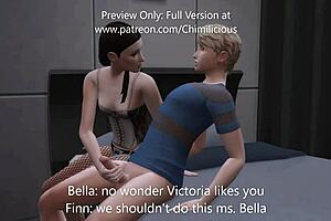 Wild Threesome With Girlfriend And Her Hot Stepmom In Bedroom