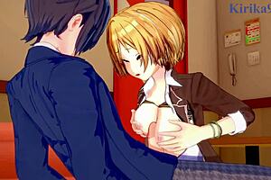 Juri Saijo and Chiyoko Sonoda in intense hentai sex