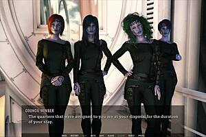 in the unending void, the curvy character explores the game