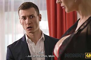 boobies trap set by mature blonde with silicone nipples