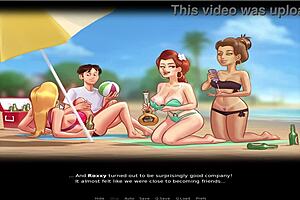 Summer Time Saga Unc Part 36 - Beach Fun with Anime Characters. Hentai Action Unfolds in Wild Cartoon Scenes!
