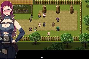 hrpg fallen features makina exploring the city of ruin in hentai adventure.