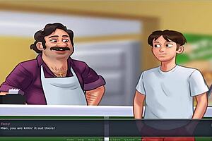 Summer Time Saga Unc Part 36 - Beach Fun with Anime Characters. Hentai Action Unfolds in Wild Cartoon Scenes!