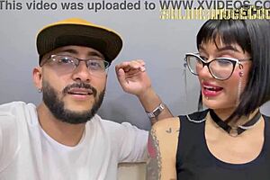 Beautiful Tattooed Girl Gives Incredible Deepthroat Blowjob