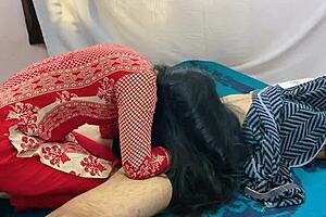 Rahul’s aunty and I got naughty on the same bed with dirty Hindi talk.