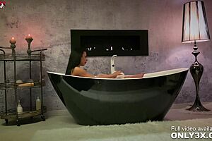shalina devine enjoys romantic anal play in the bathtub