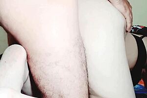 She Fingers Her Clear Pussy While He Watches