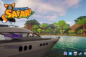 Sapphire Safari futanari hentai game, ep 1, monster futa girls photoshoot on desert island, so hot! 🔥