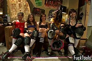 Lesbian Babes Finger Tight Asses Before Intense Dildo Play