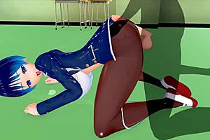 Helping classmate in corridor with squirting orgasm 😏