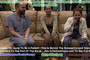 angel santana's first gyno exam caught on hidden camera by doctor tampa
