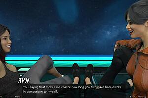 yo, wanna check out this hot milf's nip slip in 3d cartoon space?