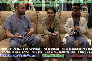 angel santana's first gyno exam caught on hidden camera by doctor tampa